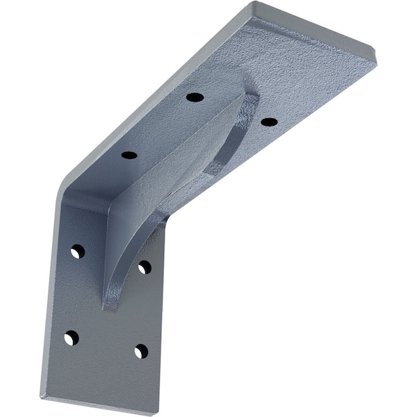 Ekena Millwork Embrey Steel Bracket, Hammered Light Blue 2"W x 6"D x 3 3/4"H BKTM02X06X03EBHLB - main